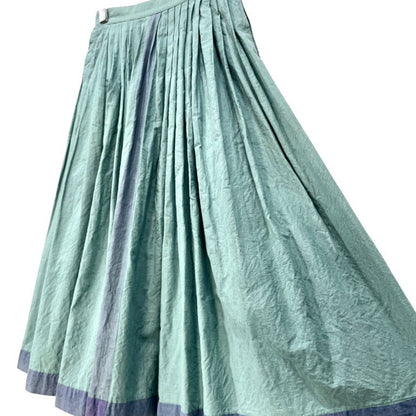 ISSEY SPORT 80s Line Pleated Flare Skirt Cotton Multi Size 9