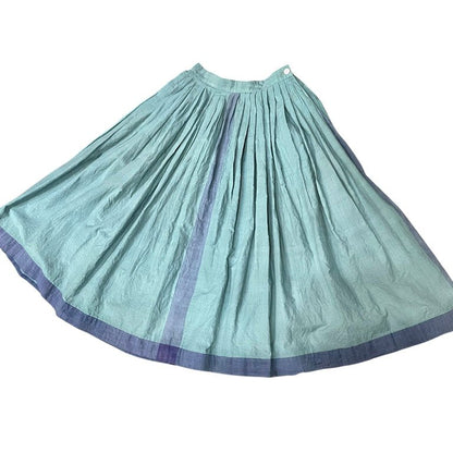 ISSEY SPORT 80s Line Pleated Flare Skirt Cotton Multi Size 9