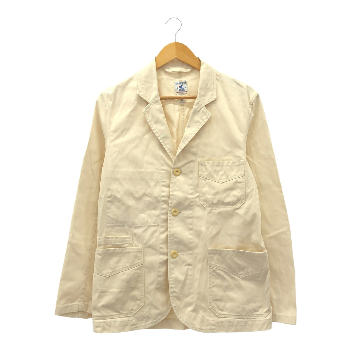 ARPENTEUR French Work Jacket Ivory Cotton Size 48