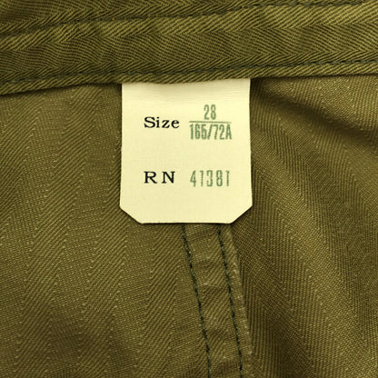Vintage RRL Olive HBT Herringbone Cotton Nylon Size 28