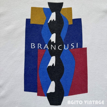 Constantin Brancusi 90s Infinity Column T-Shirt White Size L