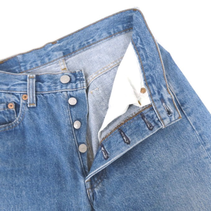 Levi's 501 USA Valencia Cut-off Indigo Jeans Size W28