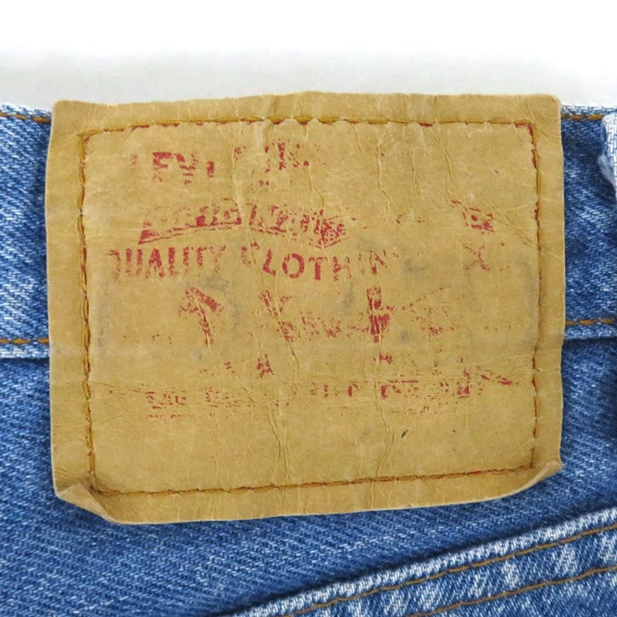 Levi's 501 USA Valencia Cut-off Indigo Jeans Size W28