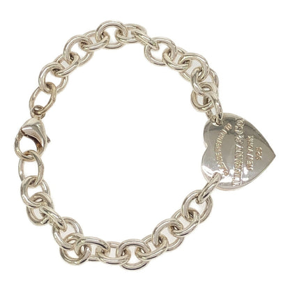 TIFFANY&Co. Return To Tiffany Heart Silver 925 Bracelet Size 18.5CM