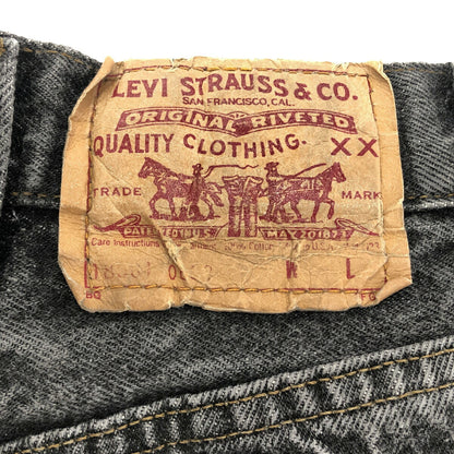 Levi's 90s Vintage 18501 Black Denim Jeans USA Made Size W24
