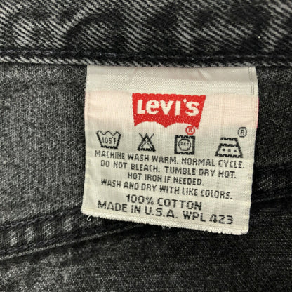 LEVI'S 90s Vintage Overdyed Black Denim Jeans Size W24