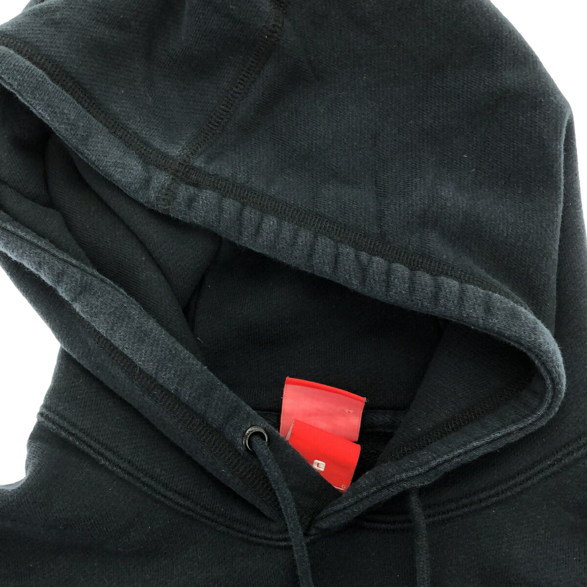 NIKE Air Max Logo Embroidered Pullover Hoodie Black Size L