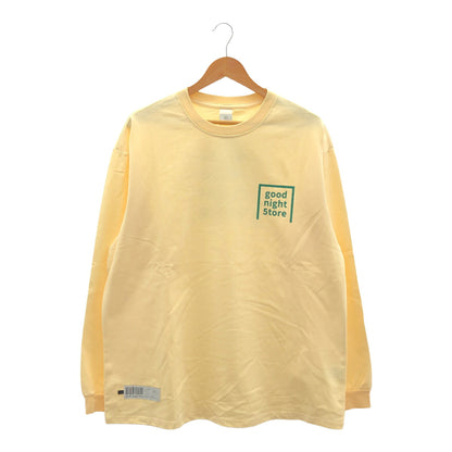 good night store Patch Logo Long T-Shirt Beige Size FREE