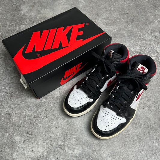Nike Air Jordan 1 Retro High Black Toe Sneakers Size 27cm