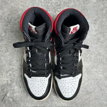 Nike Air Jordan 1 Retro High Black Toe Sneakers Size 27cm