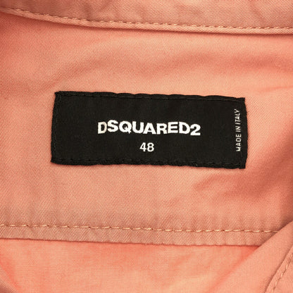 Dsquared2 Pink Patches 20SS Long-Sleeve Shirt Size 48