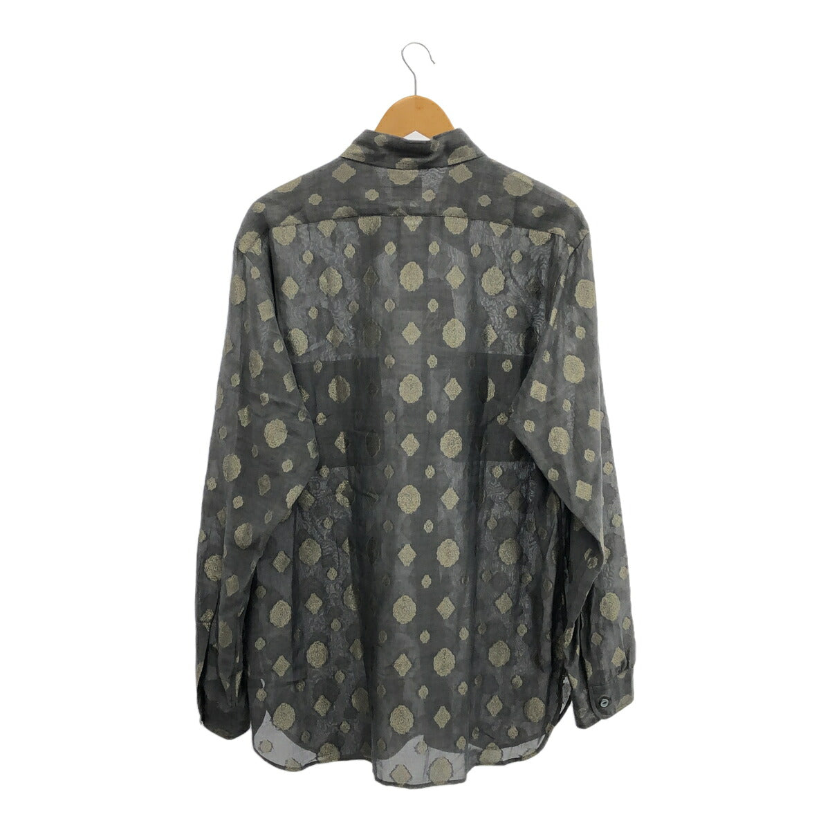 Needles 24SS Lame Fine Pattern Jacquard Work Shirt Size L