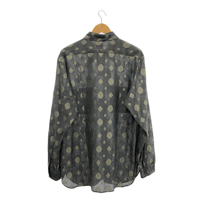Needles 24SS Lame Fine Pattern Jacquard Work Shirt Size L