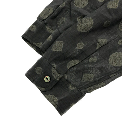 Needles 24SS Lame Fine Pattern Jacquard Work Shirt Size L