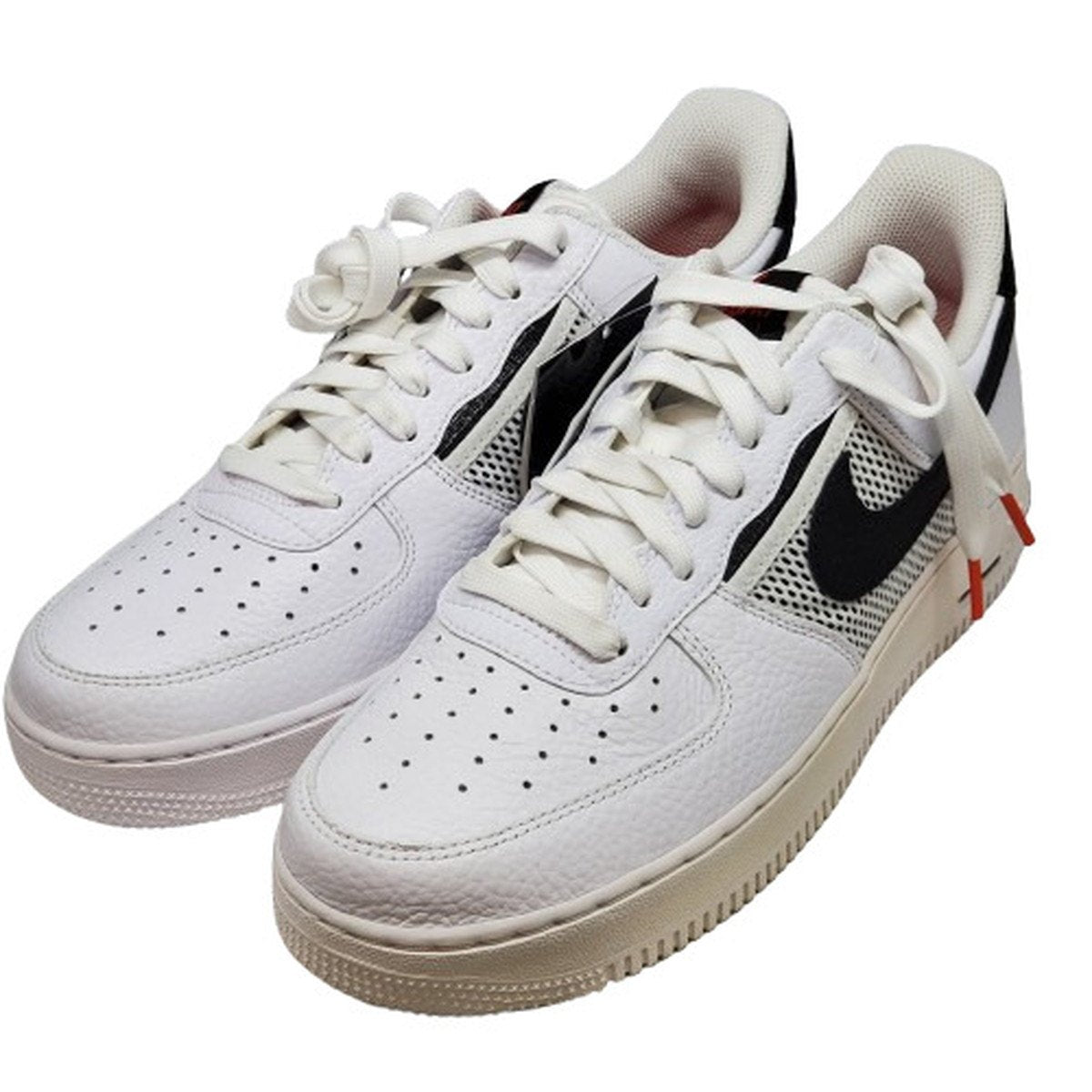 NIKE Air Force 1 Low '07 LV8 White Black Sneakers Size 27.5
