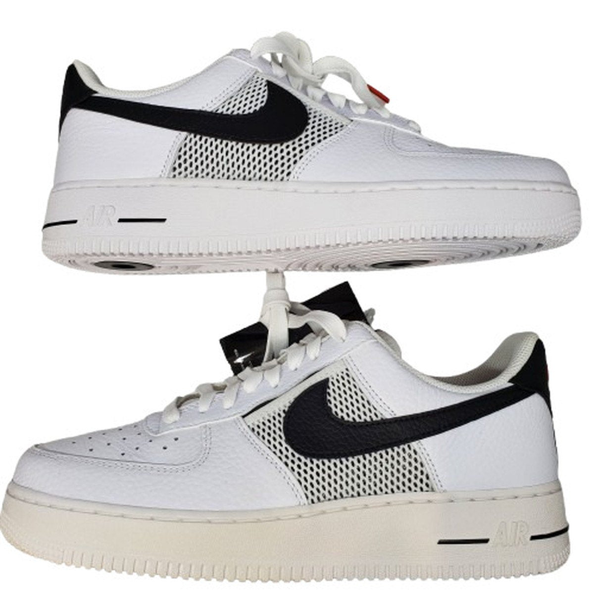 NIKE Air Force 1 Low '07 LV8 White Black Sneakers Size 27.5