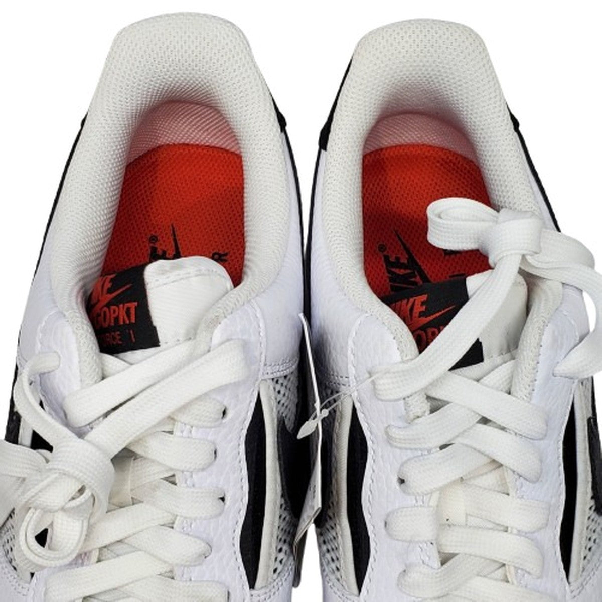 NIKE Air Force 1 Low '07 LV8 White Black Sneakers Size 27.5