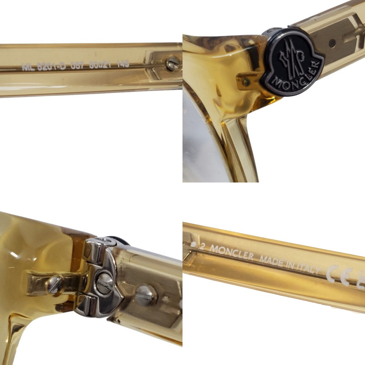 Moncler ML5201-D Clear Gold Frames