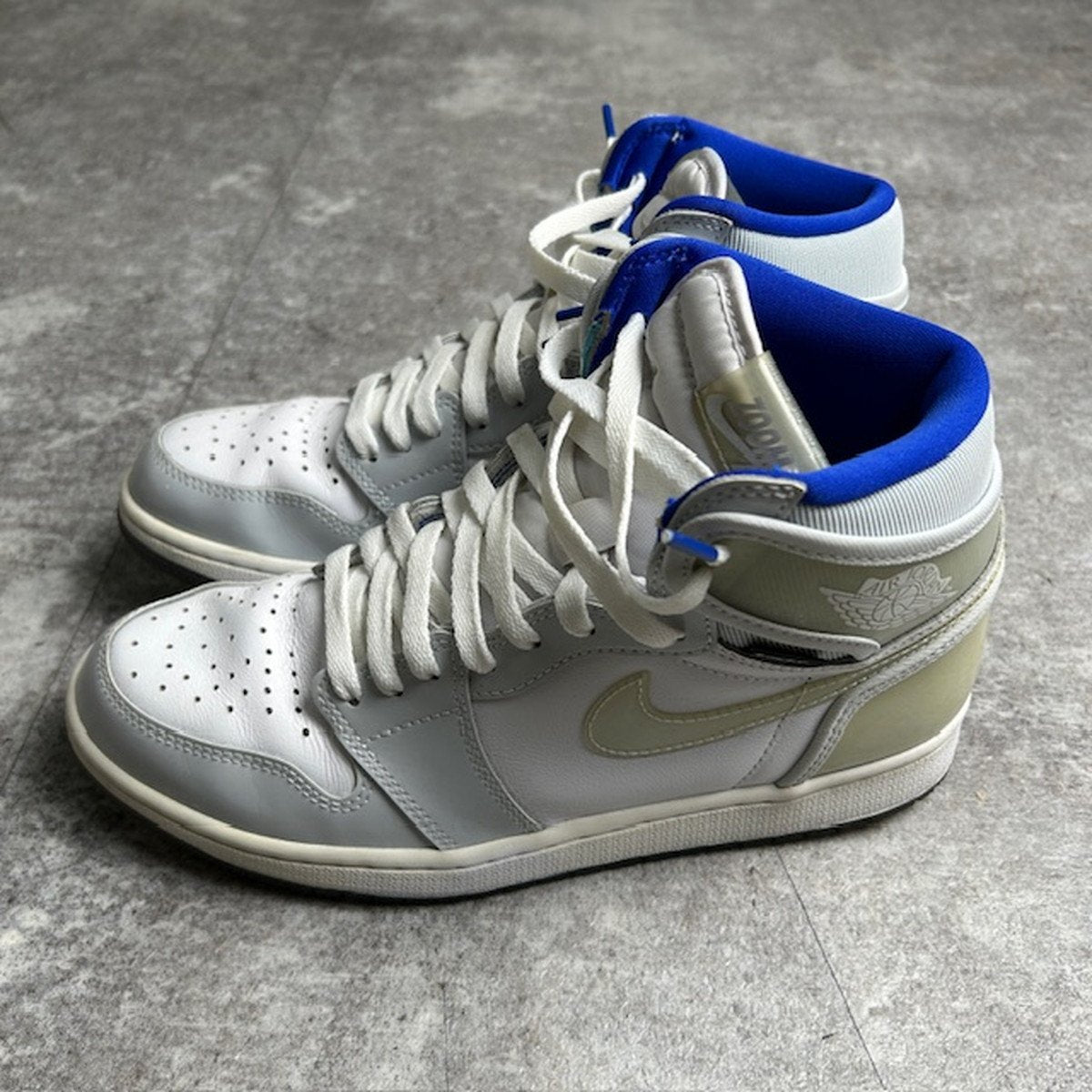 Nike Air Jordan 1 High Zoom Comfort White Sneakers Size 27cm