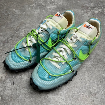 NIKE x OFF-WHITE Waffle Racer Sneakers Blue Size 28.5