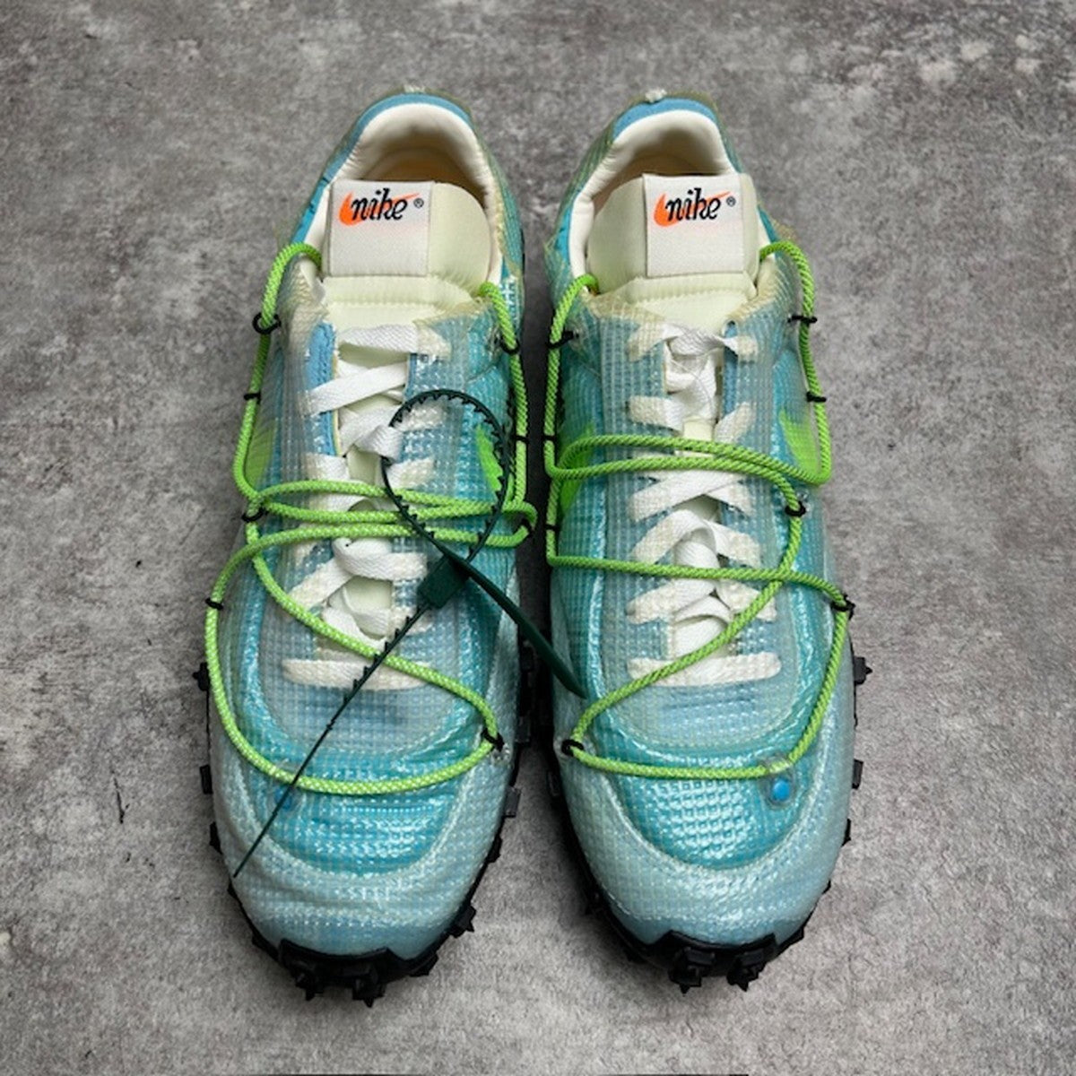 NIKE x OFF-WHITE Waffle Racer Sneakers Blue Size 28.5