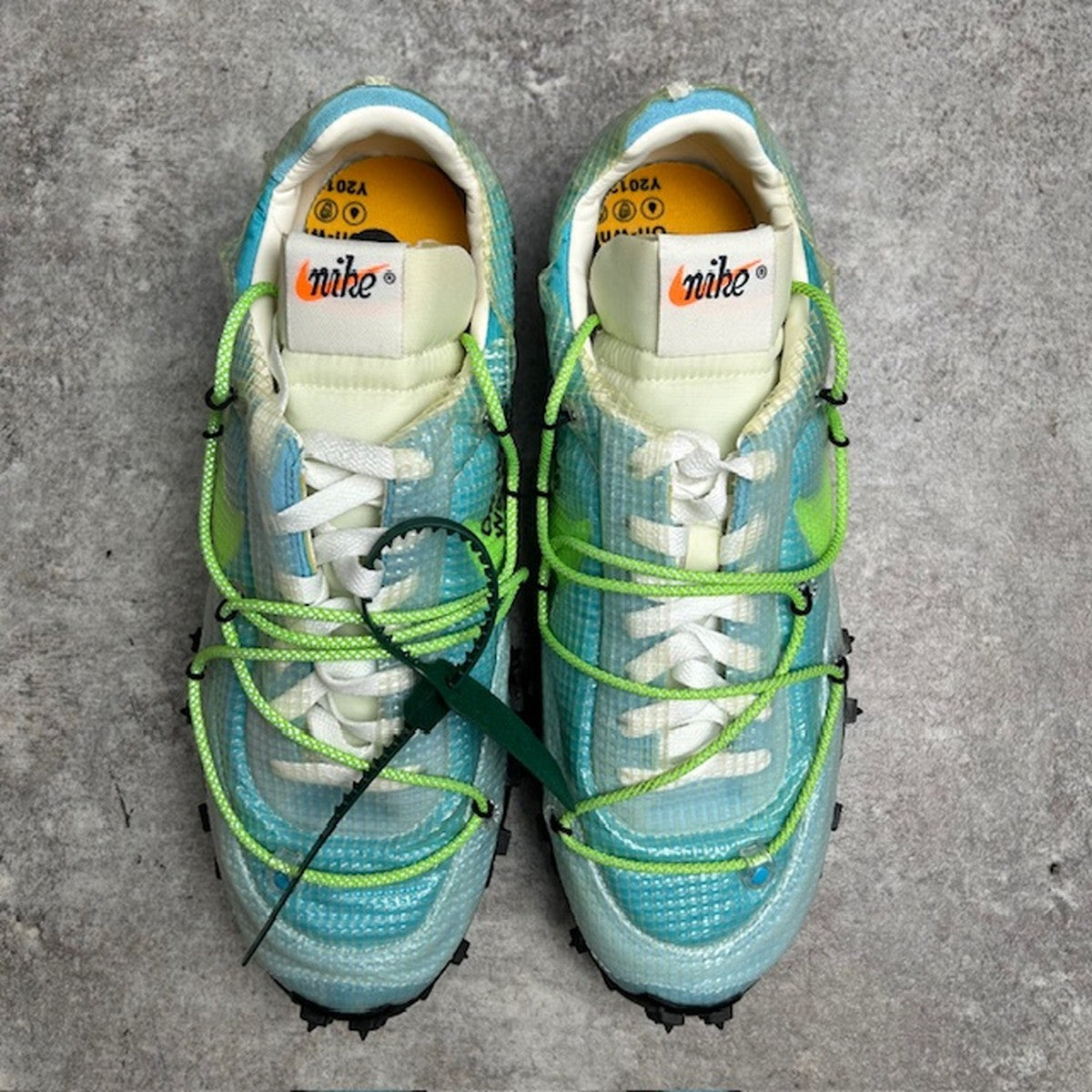 NIKE x OFF-WHITE Waffle Racer Sneakers Blue Size 28.5