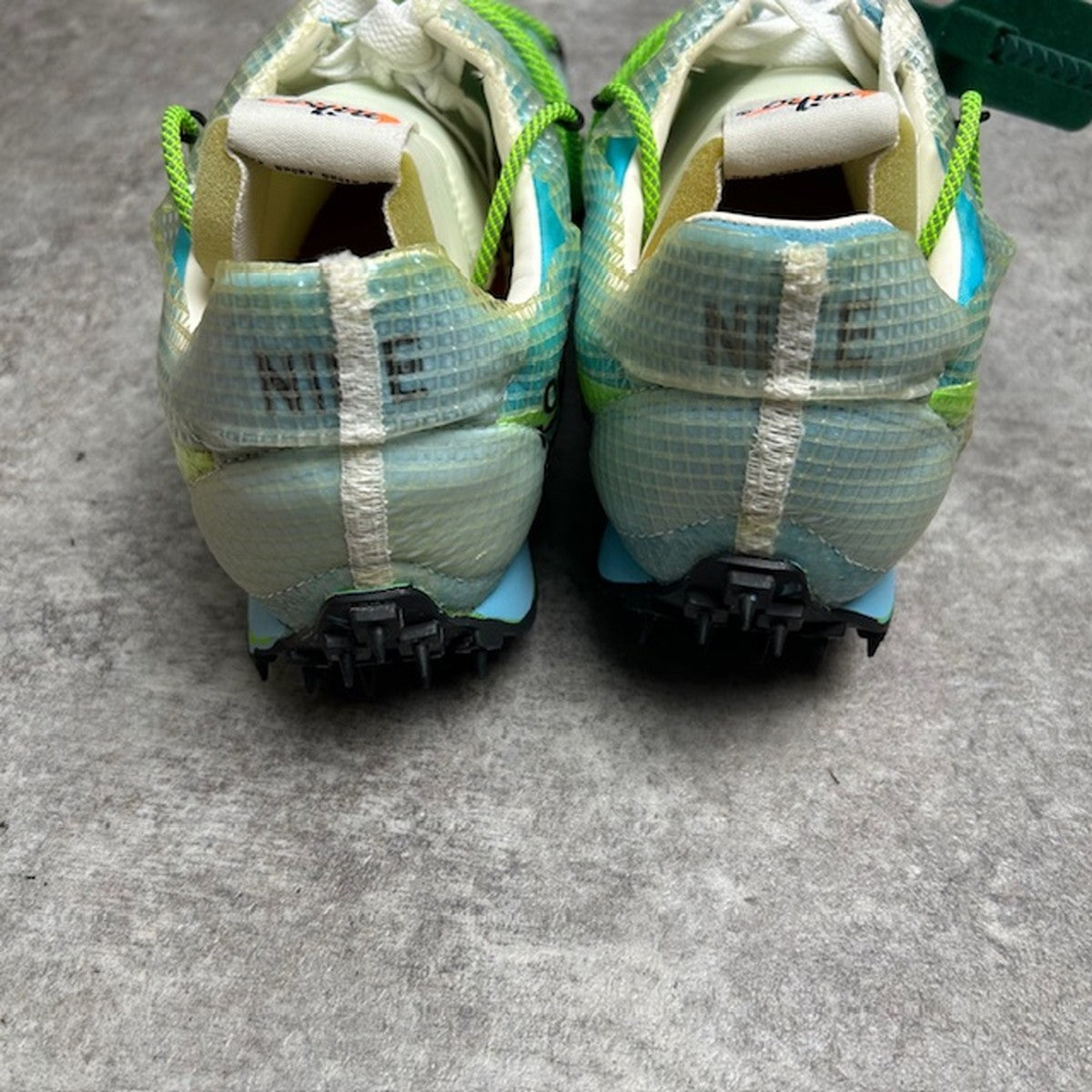 NIKE x OFF-WHITE Waffle Racer Sneakers Blue Size 28.5