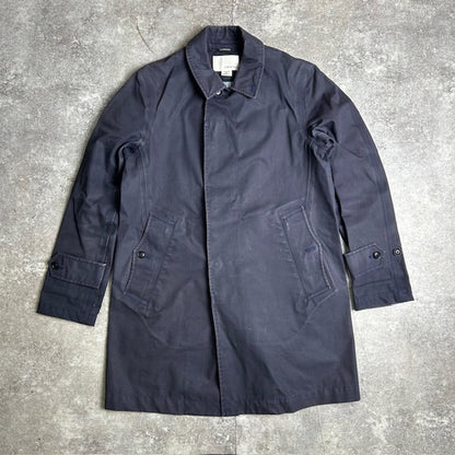 nanamica Navy GORE-TEX Balmacan Coat Made in Japan Size S
