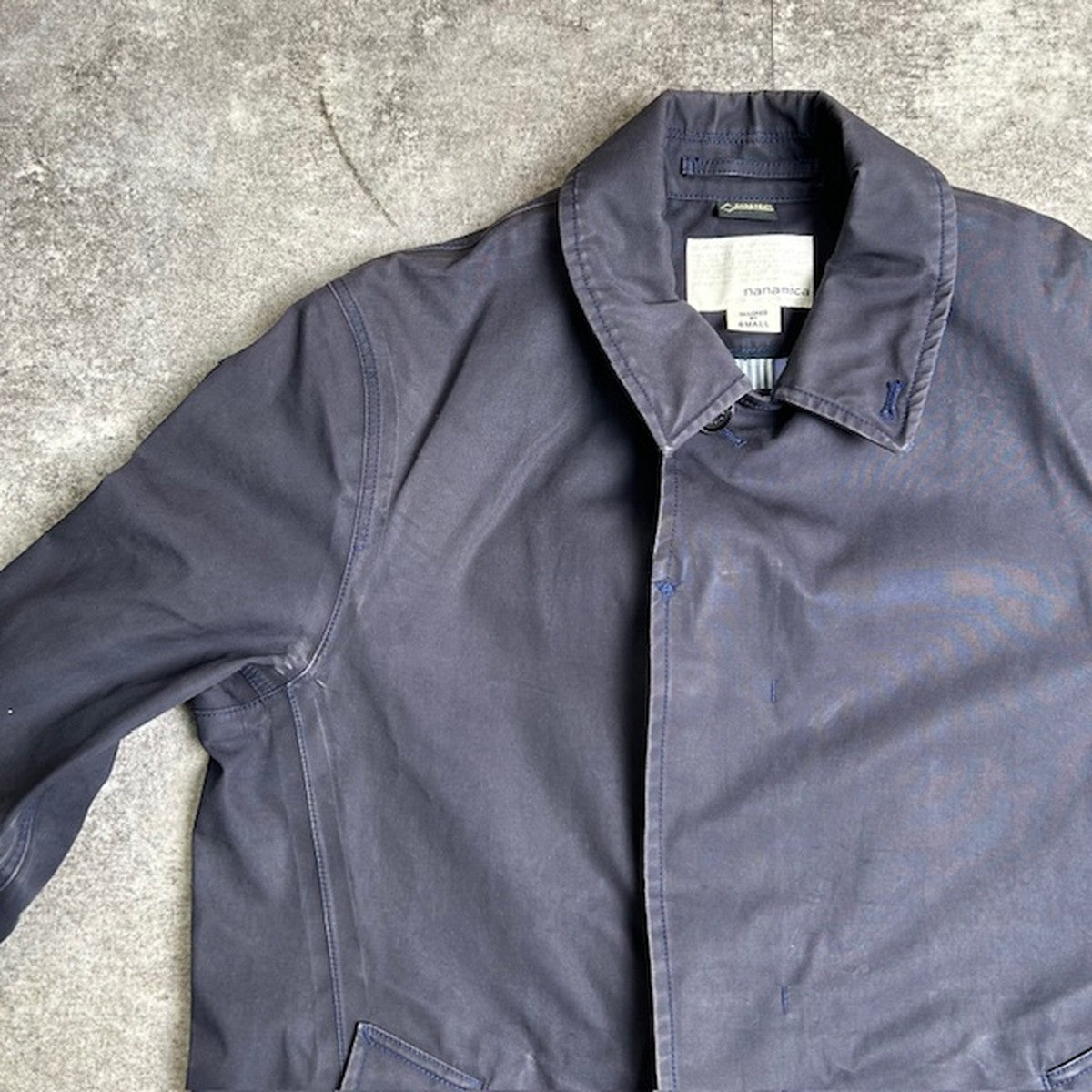 nanamica Navy GORE-TEX Balmacan Coat Made in Japan Size S