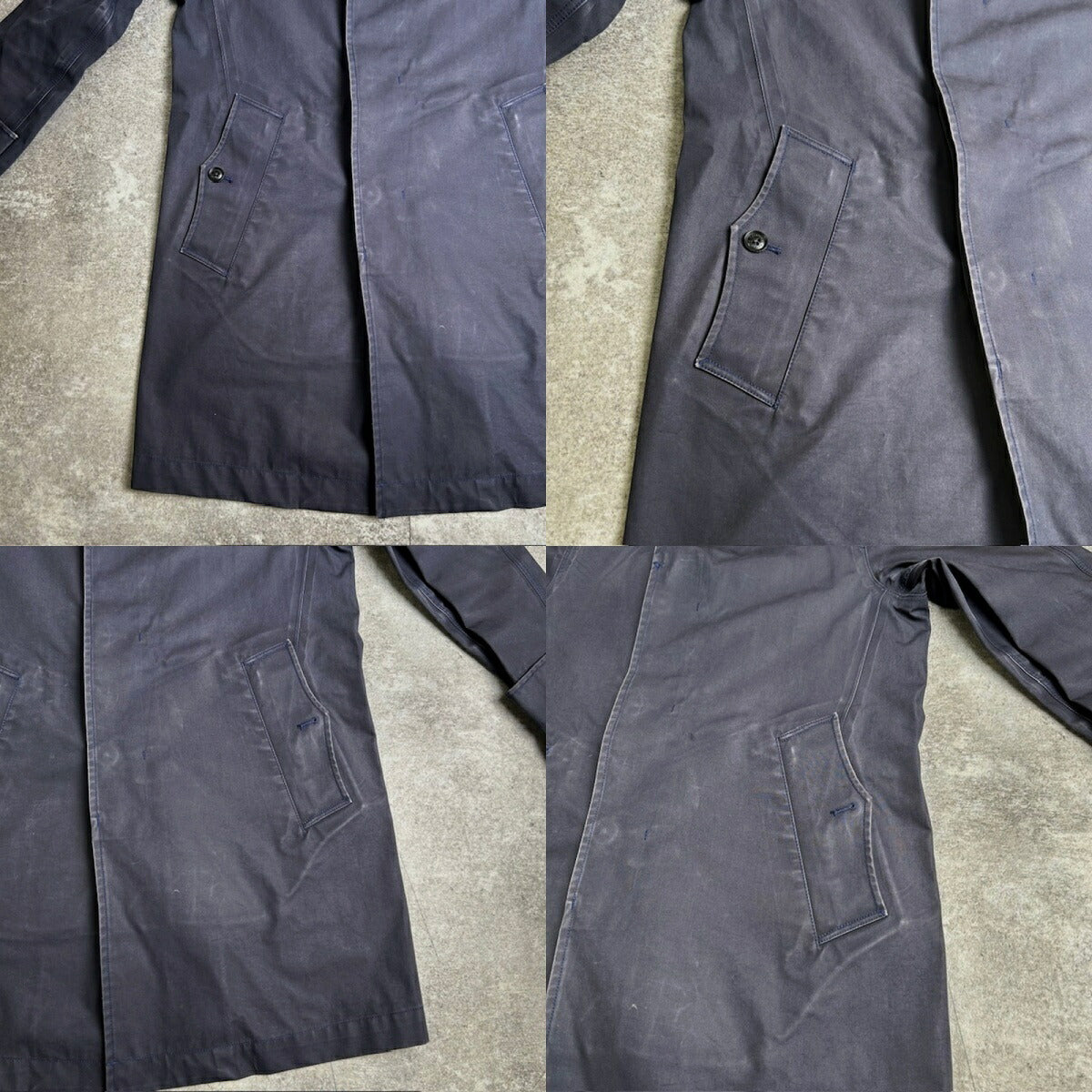 nanamica Navy GORE-TEX Balmacan Coat Made in Japan Size S