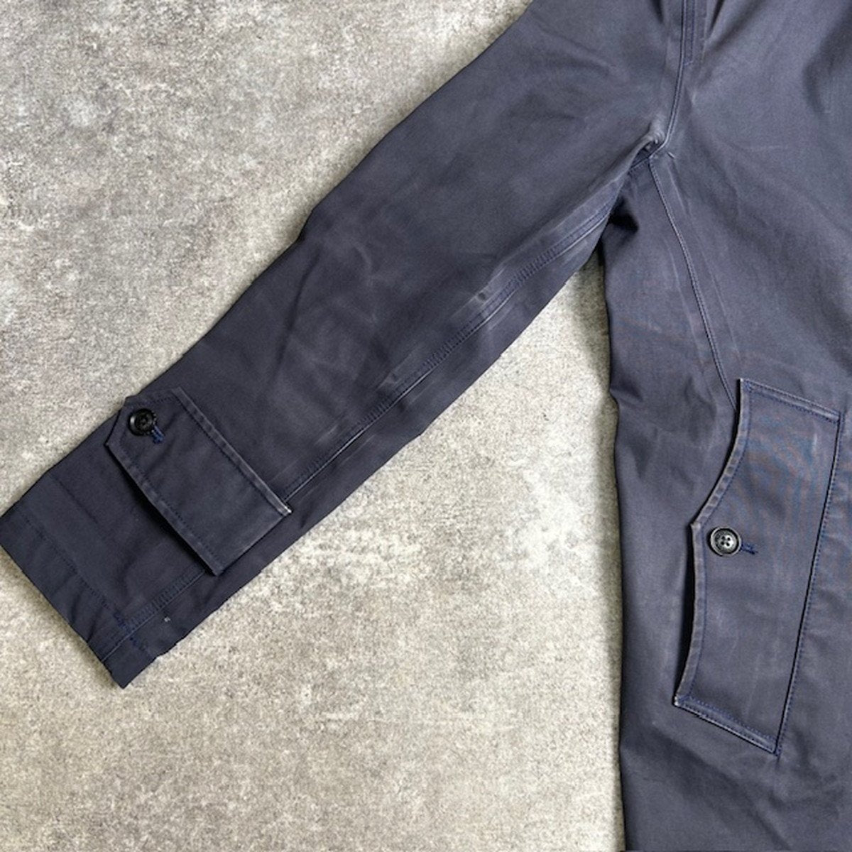 nanamica Navy GORE-TEX Balmacan Coat Made in Japan Size S
