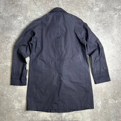 nanamica Navy GORE-TEX Balmacan Coat Made in Japan Size S