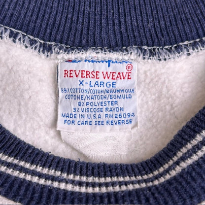 Champion Reverse Weave 90s Script Sweatshirt Gray Size XL