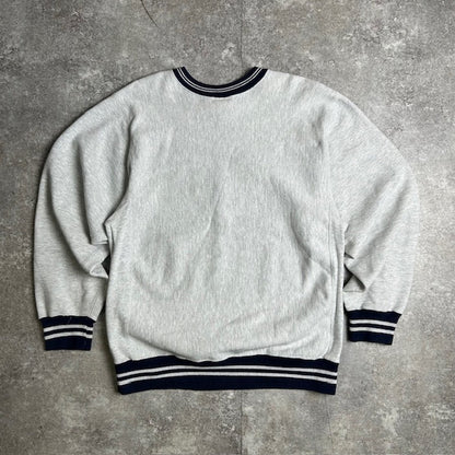 Champion Reverse Weave 90s Script Sweatshirt Gray Size XL
