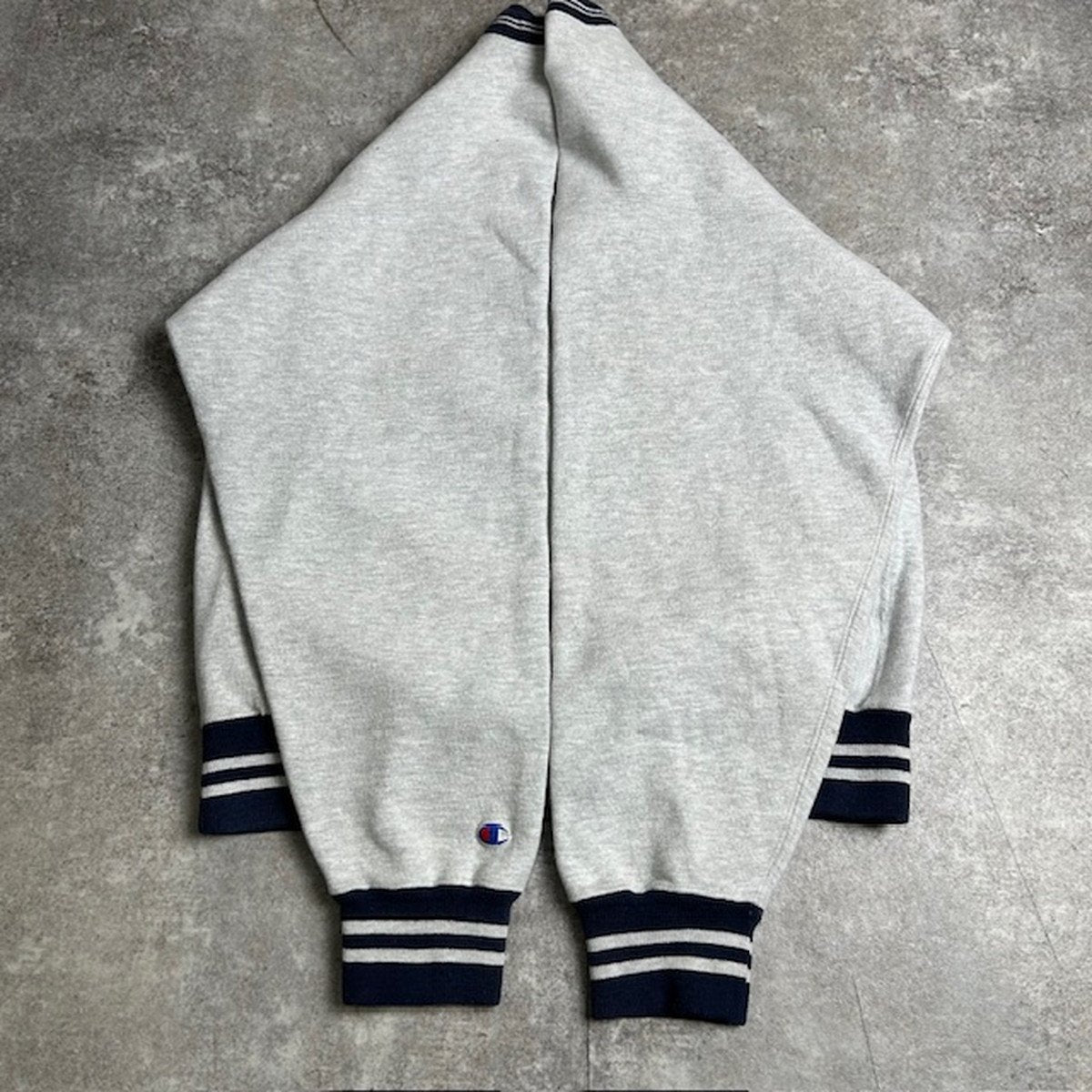 Champion Reverse Weave 90s Script Sweatshirt Gray Size XL