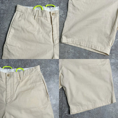 OAMC SS15 Cotton Loop Detail Shorts White Size 32