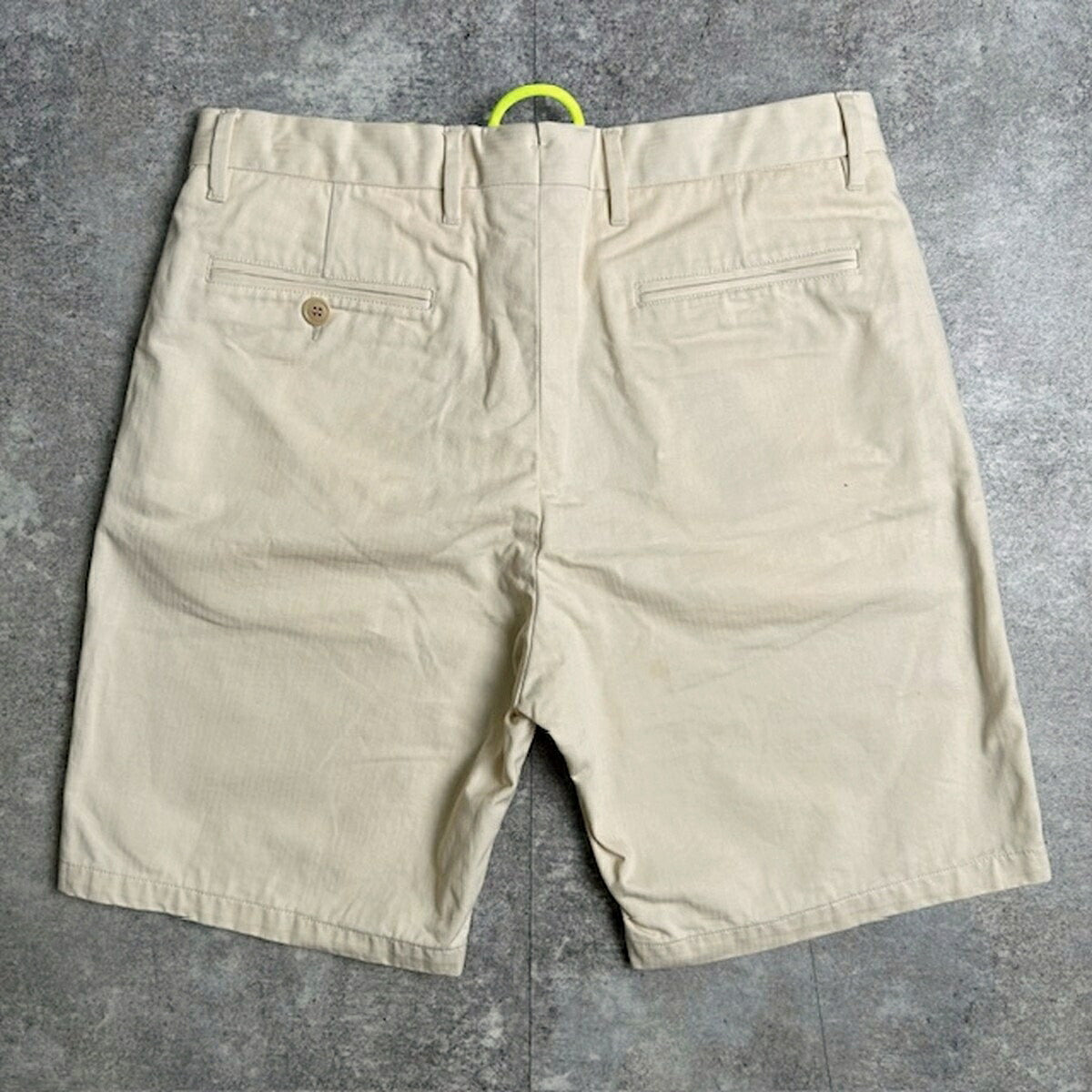OAMC SS15 Cotton Loop Detail Shorts White Size 32