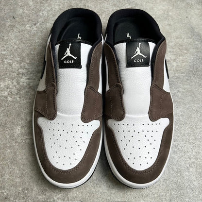 NIKE GOLF AIR JORDAN MULE Brown/White Sandals Size 26.5