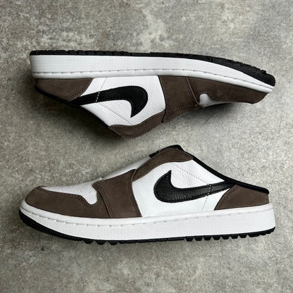 NIKE GOLF AIR JORDAN MULE Brown/White Sandals Size 26.5