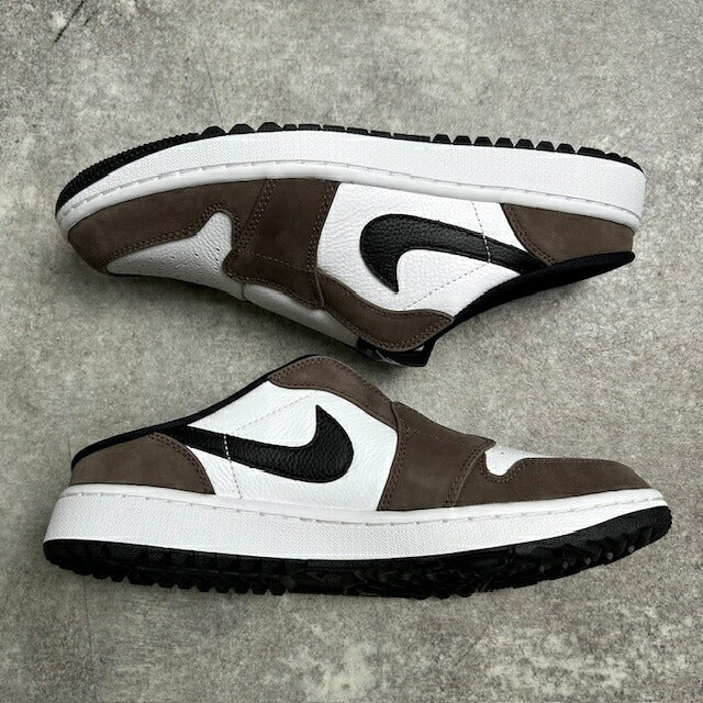 NIKE GOLF AIR JORDAN MULE Brown/White Sandals Size 27.5
