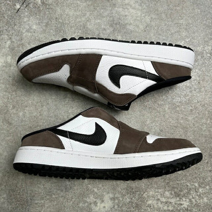 NIKE GOLF AIR JORDAN MULE Brown/White Sandals Size 27.5