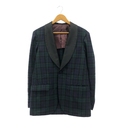 Vintage 18AW Blackwatch Wool Cupro Dinner Jacket Size 50