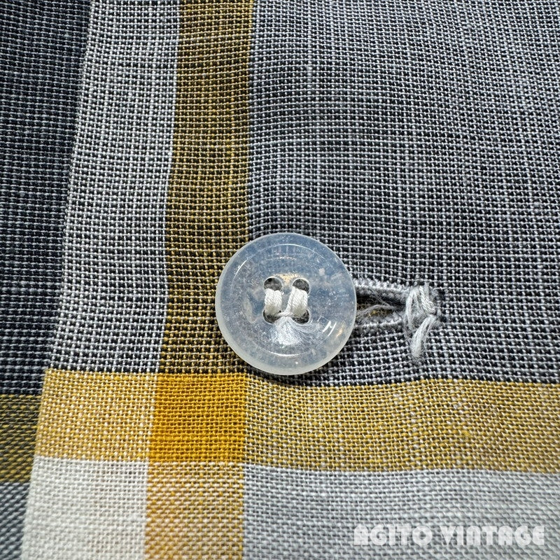 SPORTOP 50s Cotton Check Open Collar Shirt Multi Size M