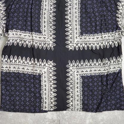Vintage COOTIE Rayon Open Collar Patterned Shirt Size M