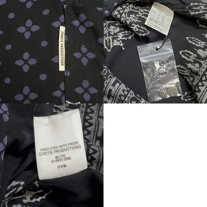 Vintage COOTIE Rayon Open Collar Patterned Shirt Size M