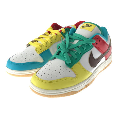 NIKE DUNK LOW FREE 99 WHITE Multi-Color Sneakers Size 26.5