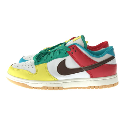 NIKE DUNK LOW FREE 99 WHITE Multi-Color Sneakers Size 26.5