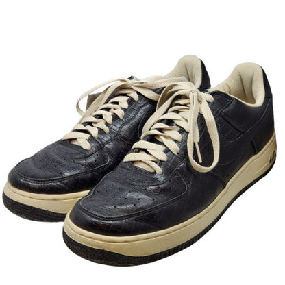 NIKE HTM2 Air Force 1 Low Crocodile Black Sneakers Size 9