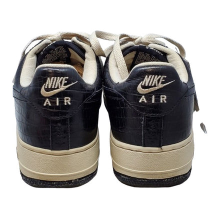 NIKE HTM2 Air Force 1 Low Crocodile Black Sneakers Size 9