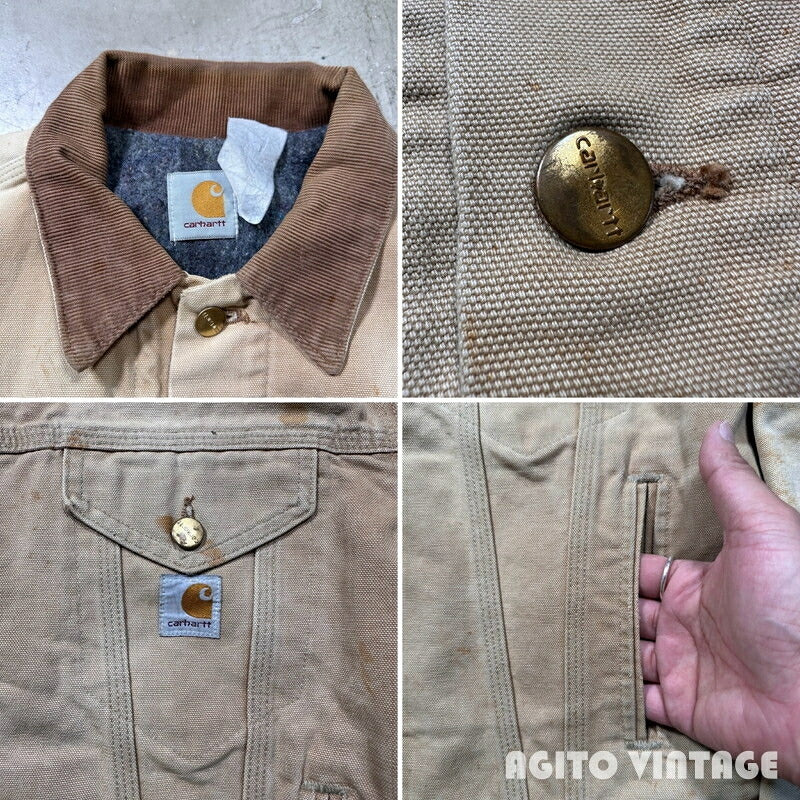 Carhartt 90s Brown Duck Blanket Lined Trucker Size XXL